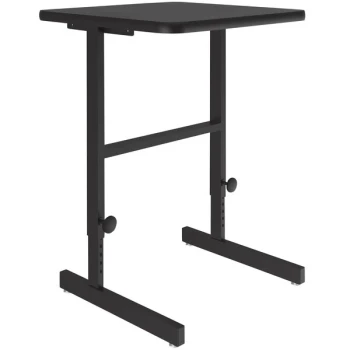 Correll 20" x 24" Black Granite High Pressure Laminate Top Adjustable Standing Height Work Station