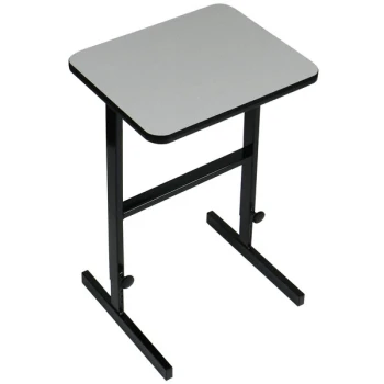 Correll 20" x 24" Gray Granite High Pressure Laminate Top Adjustable Standing Height Work Station
