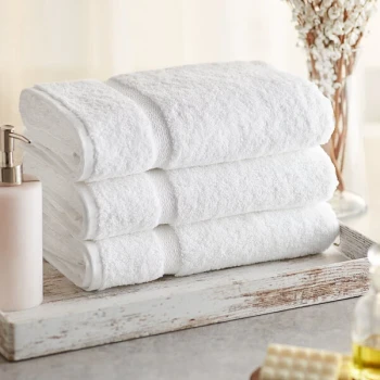 Lavex Premium 24" x 50" 100% Ring-Spun Cotton Bath Towel 12 lb. - 12/Pack
