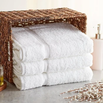 Lavex Premium 27" x 54" 100% Ring-Spun Cotton Bath Towel 15 lb. - 12/Pack