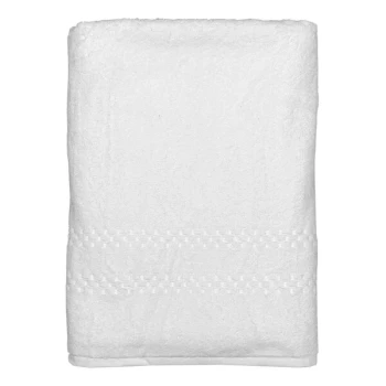 Garnier-Thiebaut Mistral 36" x 66" White 100% Combed Terry Cotton Bath Sheet 27.5 lb. - 12/Case