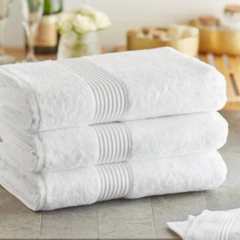 Lavex Luxury 30" x 60" 100% Combed Ring-Spun Cotton Bath Sheet 20 lb. - 12/Pack