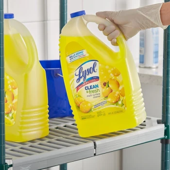 Lysol RAC77617 144 oz. Sparkling Lemon Sunflower Essence Scent Multi-Surface Cleaner - 4/Case