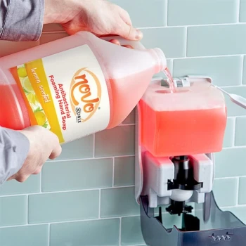 Novo 1 Gallon / 128 oz. Ready-to-Use Foaming Antibacterial / Sanitizing Hand Soap - 4/Case