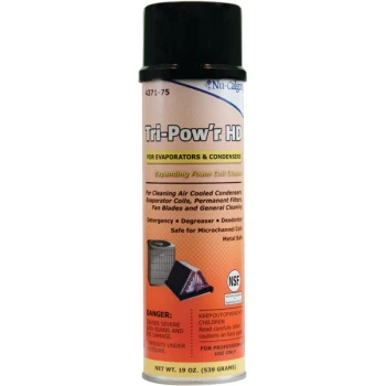 Nu-Calgon 4371-75 19 oz. Tri-Pow'r HD Aerosol Expanding Foam Coil Cleaner - 6/Case