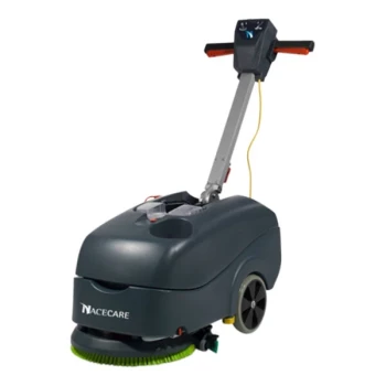 NaceCare Solutions TT 516 904606 16" Corded Walk Behind Compact Floor Scrubber with Polyurethane Brush - 5 Gallon