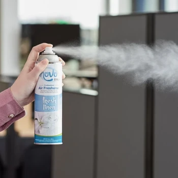 Noble 10 oz. Fresh Linen Ready-to-Use Aerosol Air Freshener / Deodorizer Spray