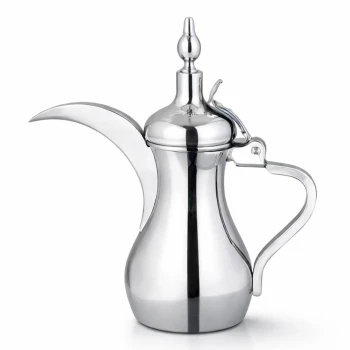 Culinex Stainless Steel Coffee Dallah 26 oz Chrome Finish