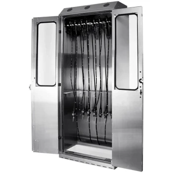 Harloff SureDry SCSS8036DRDP-14 Stainless Steel 14-Scope Drying Cabinet with Key Lock