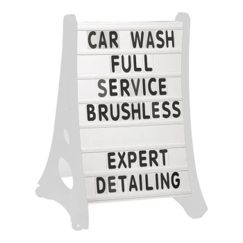 Aarco 24" x 36" Curved Letterboard Panel for Roll A-Frame Stands - RAF1PANELS - 2/Pack