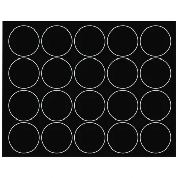 MasterVision BVCFM1605 3/4" Black Interchangeable Circle Magnets - 20/Pack