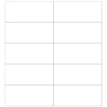 MasterVision BVCFM2418 2" x 7/8" White Dry Erase Magnetic Strips - 25/Pack