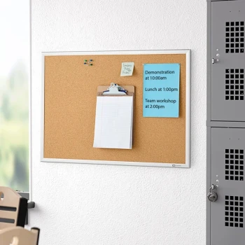Quartet 2303 Classic 24" x 36" Cork Board with Silver Aluminum Frame