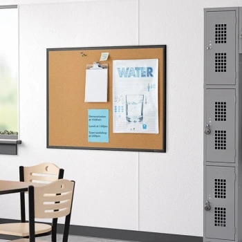 Quartet 2304B Classic 34" x 48" Cork Board with Black Aluminum Frame