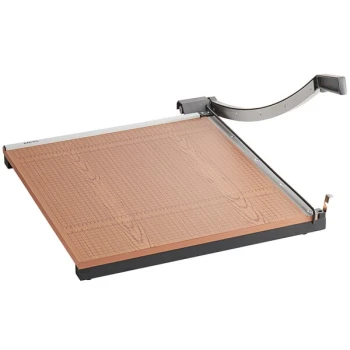 X-Acto 26624 24" Square 20 Sheet Commercial Guillotine Paper Trimmer with Wood Base
