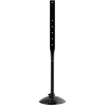 Lavex 50 1/4" Black 29 lb. Post with Weighted Base for Parking Lot Sign