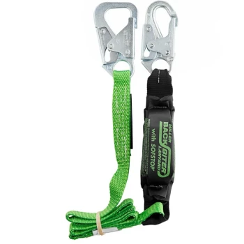 Honeywell Miller BackBiter 6' Green Tie-Back Lanyard with Miller 5K Snap Hook 913B/6FTGN
