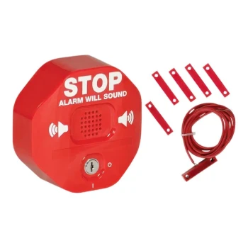 Safety Technology International Exit Stopper Indoor Multifunctional Double Door Alarm STI-6402