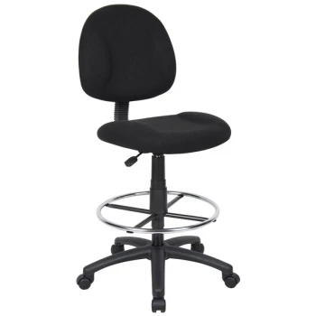 Boss B1615-BK Black Armless Drafting Stool with Footring