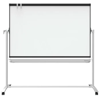 Quartet ECM64P2 Prestige 2 6' x 4' Silver / Graphite Mobile Presentation Easel
