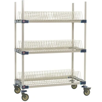 Metro MAX4-PR48VX2 MetroMax 4 Mobile Three Tier Tray Drying Rack - 24" x 48" x 68"