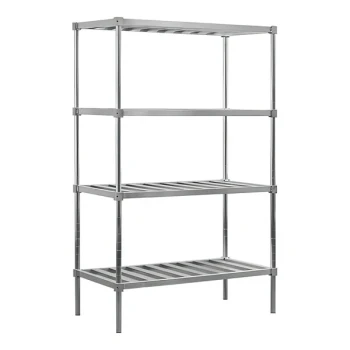 New Age 60" x 24" x 76" Aluminum Pot and Pan Drying Rack P2460