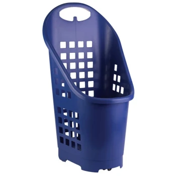 Garvey BSKT-55001 19" x 18" x 34" Blue Market Shopping Flexi-Cart - 5/Pack