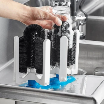 KissKleen KGW-0813 Manual Glass Washer with 8 Brushes