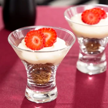 Anchor Hocking 90063 Perfect Portions 2.5 oz. Dessert Taster Glass - Mini Martini Glass   - 36/Case