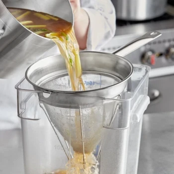 Choice 10" Stainless Steel Reinforced Bouillon / Chinois Strainer