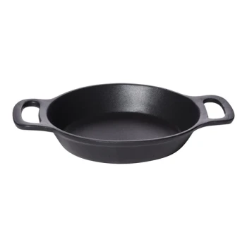 GET Heiss 14 oz. Black Cast Aluminum Mini Round Server SKRO-14-ABK