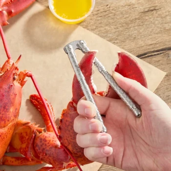 Choice 4 3/4" Zinc-Plated Steel Lobster / Nut Cracker