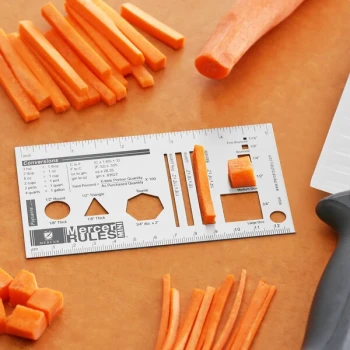 Mercer Culinary M33243 Mercer Rules Mini™ Reference Tool - 5 1/4" x 3"