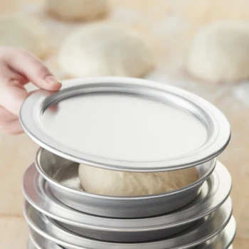 American Metalcraft 7006 7 1/2" x 1/4" Round Standard Weight Aluminum Pizza Pan Separator / Lid