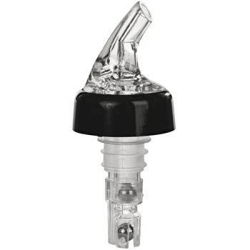 Franmara Posi-Pour 2000 1.25 oz. Clear Spout / Clear Tail Portion Control Pourer 8241 BU - 12/Pack
