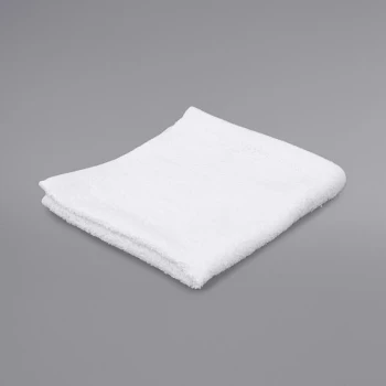Oxford Gold Dobby 13" x 13" 86/14 Cotton-Polyester Blend Wash Cloth 1.5 lb. - 12/Pack