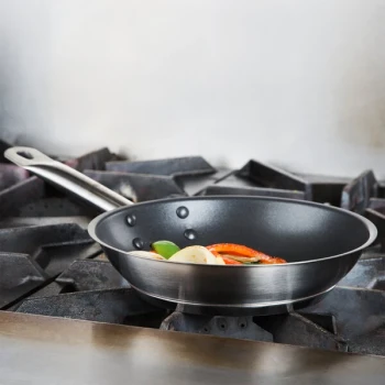 Vollrath N3808 Optio 8" Stainless Steel Non-Stick Fry Pan with Aluminum-Clad Bottom