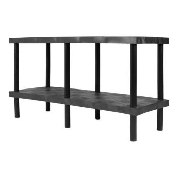 SPC Industrial Work-Bench 66" x 24" x 36" 2-Shelf Solid-Top Workbench WT6624