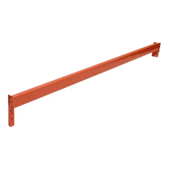 Interlake Mecalux 144" Orange Heavy-Duty Non-Slotted Pallet Rack Beam IB65ET14400RSA2000 - 7,110 lb. Capacity