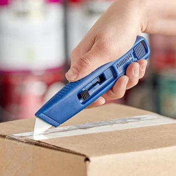 Allway Tools Plastic Retractable Utility Knife with 1 Blade PRK