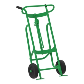 Valley Craft 1,000 lb. 2-Wheel Steel Drum Truck with Mold-On Rubber Wheels F81895A3