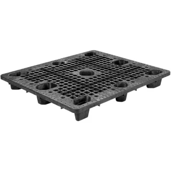 Lavex 48" x 40" Black Nestable Pallet