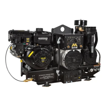 Mi-T-M AGW Series Two-Stage Gas-Powered Air Compressor / Generator / Welder Base Mount with 408cc Engine AGW-SV14-B - 14 hp, 2,500-5,000W