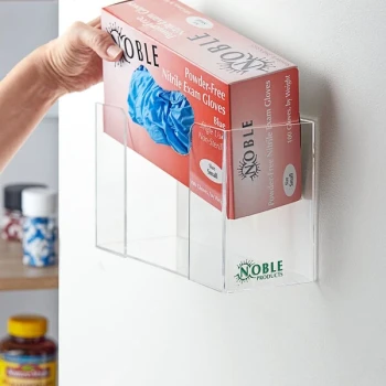 Noble Single Box Acrylic Wall-Mount Glove Dispenser