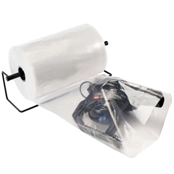 Lavex 12" x 1000' 6 Mil Clear Polyethylene Layflat Tubing on a Roll