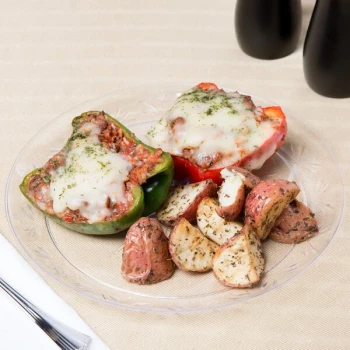 Choice 10" Clear Plastic Plate - 240/Case