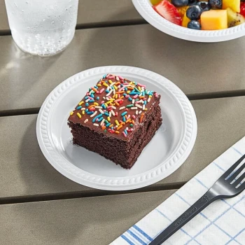 Choice 6" White Plastic Plate - 1,000/Case