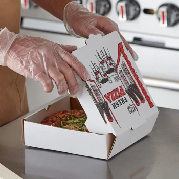 Choice 7" x 7" x 2" White Corrugated Pizza Box - 50/Bundle