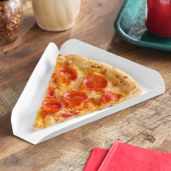 Southern Champion 7" White Pizza Slice Wedge Tray - 500/Case
