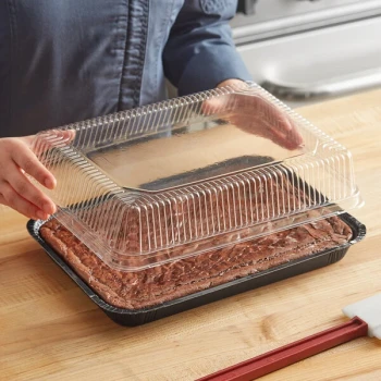1/4 Sheet Clear Dome Lid for Quarter Size Sheet Pan - 100/Case